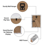 HORLIMER 4x6 Picture Frame Set of 15, Distressed White Rustic Picture Frames Display 4 by 6 Photo for Wall or Tabletop HORLIMER