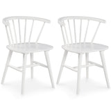 Signature Design by Ashley Grannen Modern 18" Spindle Back Dining Chair, 2 Count, White Signature Design by Ashley
