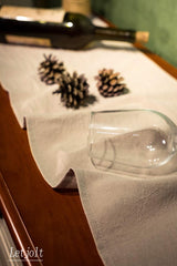 Letjolt Farmhouse Table Runner 72 Inches Long Shabby Chic Ruffled Table Runner Rustic Home Table Decoration for Baby Shower Bride Shower, Natural Letjolt