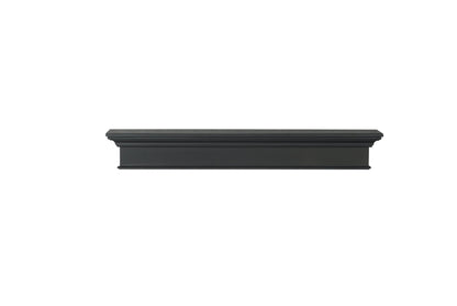 Pearl Mantels ARYB48610B Premium Grade A MDF Black mantel shelf, Precision Black paint, 48"L x 9"D x 8"H, The perfect compliment to your hearth and home