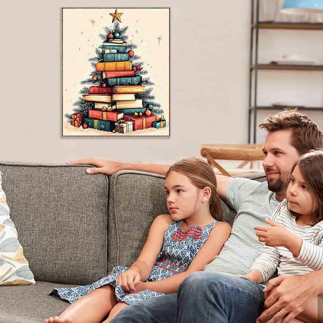 Tiwabb Christmas Tree Diamond Art Kits for Adults,Diamond Painting Kits for Adults Beginners,5D Full Drill DIY Diamond Dot Gem Art Kit Wall Home Decor Arts Craft 12X16 inch Tiwabb