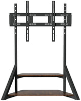 unho TV Stand with Mount, for 65 to 100 inch Large LCD/LED Flat Curved Screen Adjustable Heights Bracket Heavy Duty 2 Wooden Shelves Base VESA 800x600mm Max.Load Bearing 100kg unho