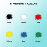 Airbrush Paint 6 Colors, Ready to Spray Airbrush Paint Set, Water-Based Acrylic Air Brush Paints for Metal, Plastic Models, Canvas, Wood, 0.67 Fl Oz/20ml EKOHERR