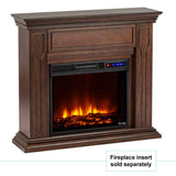 e-Flame USA Breckenridge Electric Fireplace Stove Mantel Surround - 41-inch - Walnut Espresso Finish e-Flame USA