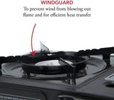 Gas One Portable Butane Camping Stove with Case: Automatic Ignition, Precise Heat Control - Camping & Tailgating and Outdoor Cooking Gas One