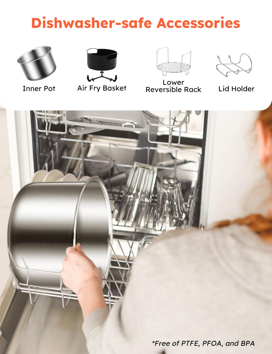 Nuwave Duet Air Fryer and Electric Pressure Cooker Combo with 2 Switchable Lids, 300 FoolProof One-Touch Presets, Crisp&Tender Tech, 6QT Heavy-duty Stainless Steel Pot, 15+ Safety Features Nuwave