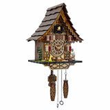 HUGE HAPPINESS Cuckoo Clock for Wall Art: 12 Melodies, Volume Control, Night Mode, Germany Style Black Forest Retro Traditional Handcrafted Wooden House Home Decor, Gifts for Family (8.75 X 23inch) HUGE HAPPINESS