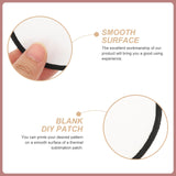 Crochet Hats 10Pcs Round Sublimation Patches Iron On Patches Fabric Blank Applique Embroidered Motif Clothing Supplies for Hats Backpacks Jeans Dress Blank Hat EXCEART