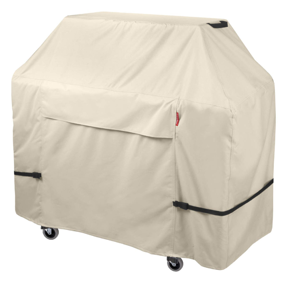Porch Shield 58W x 24D x 46H inch Premium Gas Grill Cover Up to 56 inch, Waterproof and Fade Resistant 600D BBQ Covers for Weber, Brinkmann, Char-Broil and More, Light Tan Porch Shield