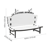 Ipetboom Office Practice White Embryo DIY Crafts Sublimation Blank Chair Decor Table Ornament DIY Chair Craft Sublimation Photo Bench Sublimation Decoration Wooden Doll House Dining Table Ipetboom