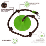 Swurfer Disco Tree Swing - Swing Sets for Backyard, Outdoor Swing, Swingset Outdoor for Kids, Easy Installation, Heavy Duty, Adjustable Climbing Rope, Weather Resistant, Up to 200lbs, Ages 6 and Up Swurfer