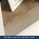 Sauder Cottage Road Book Shelf, Bookshelf with Storage, Library Bookcase with Doors and Adjustable Shelves, in Soft White Finish Sauder