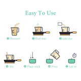 SAEUYVB Natural Soy Candle Wax and Soy Candle Wax for Candle Making - 2 lbs Soy Wax for Candle Making,Premium Soy Candle Wax.20 Candle Wicks, 20 Wick Stickers, and 2 Centering Devices SAEUYVB