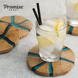 Promise Epoxy Fast Cure Deep Pour Resin - Crystal Clear Water and UV Resistant, 24-Hour Demold Time, No VOCs, Self-Leveling - For River Tables, Coasters, Charcuterie Board, Deep Resin Molds (1 Gallon) Promise Epoxy