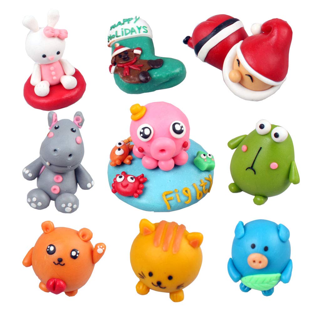 CiaraQ Small Modeling Clay Set, 32 Colors Safe & Non-Toxic Oven Bake Polymer Clay Starter Kit for Kids/Beginners CiaraQ