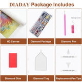 DIADAY Diamond Painting Kit, Fall Leaves Diamond Art Kits for Adults, 5D Full Drill Fall Landscape Diamond Painting, DIY Round Gem Craft Arts Home Wall Decor Gift 12 x 12 Inches DIADAY