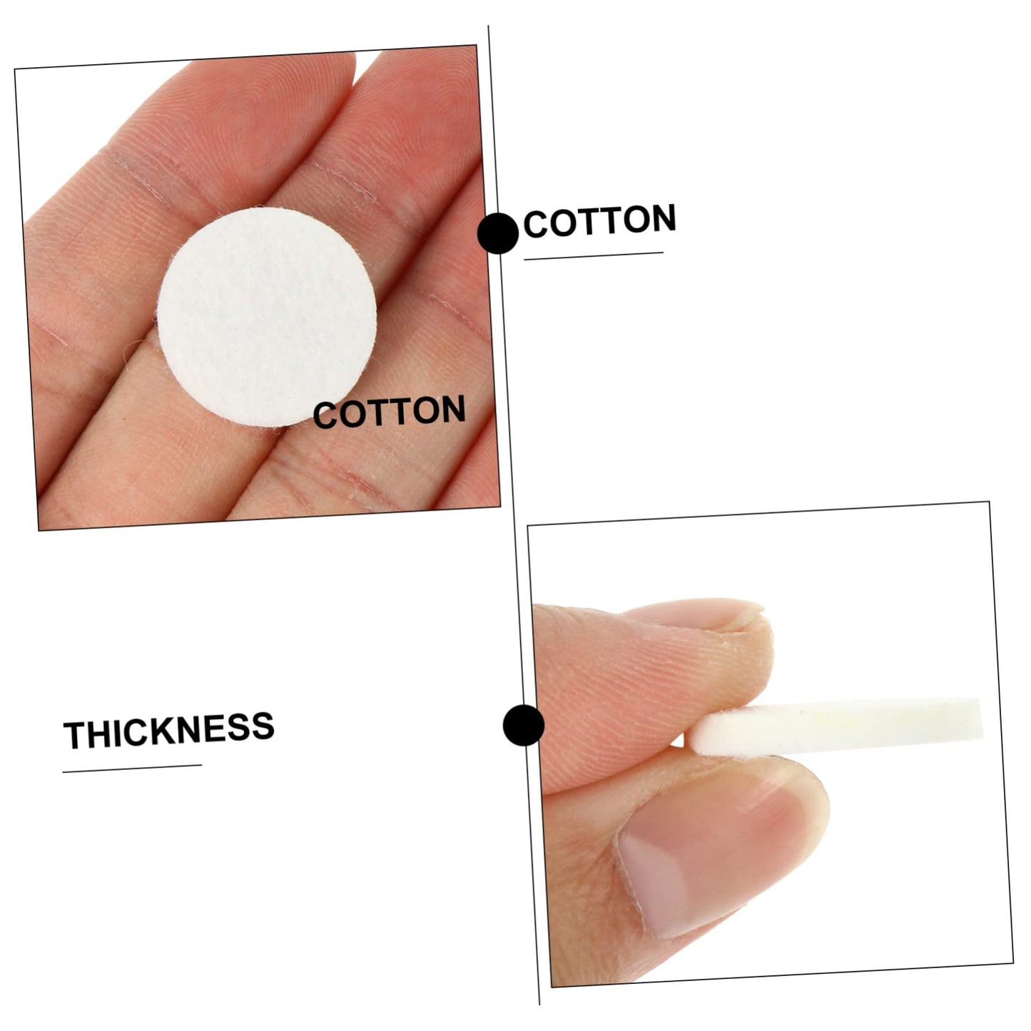 Totority 150 Pcs Car Perfume Cotton Cloth Of The Lid Spacers Cars White Felt Automatic Air Freshener Sublimation Air Freshener Blanks Premium Air Freshener Natural Air Freshener Car Incense