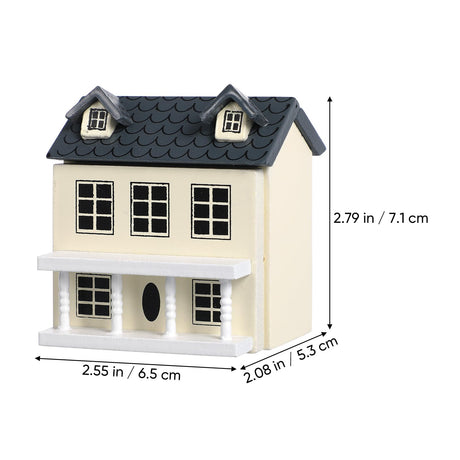 Toyvian Mini DIY Model Wooden Dollhouse kit Christmas Village Houses Toy House House Kit 3D Miniature Dollhouse Kit Toyvian