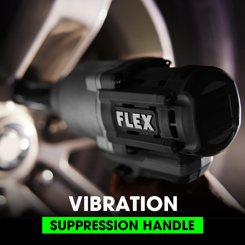 FLEX 24V Brushless Cordless 1/2-Inch 1,150 Ft-Lbs High Torque Impact Wrench Kit with 5.0Ah Lithium Battery and 160W Fast Charger - FX1471-1C FLEX