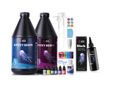 LET'S RESIN 1 Gallon Epoxy Resin Kit with Black Epoxy Resin Pigment Paste,100ml High Concentrated Epoxy Resin Color Pigment for Resin Art LET'S RESIN