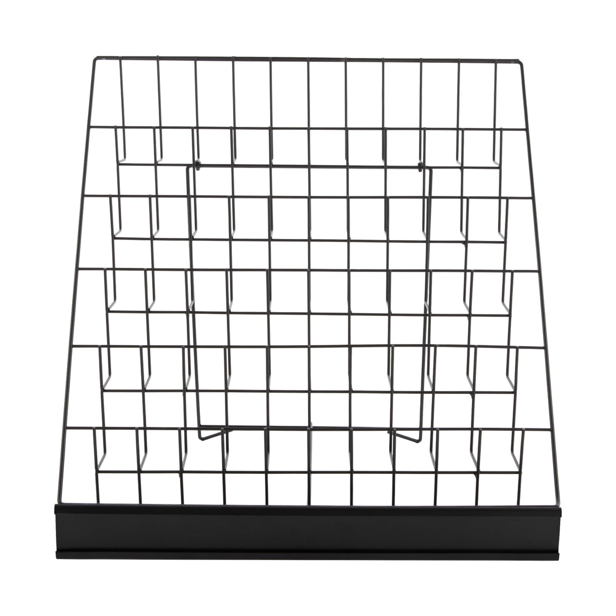 Metal Wire Magazine Rack, 6 Tier Tabletop Book Dispaly Stand, Collapsible Commercial Display Holder for Comic, Greeting Card, Literature, Trade Show, Art Print (Black) Netcoin