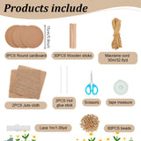 FREEBLOSS Macrame Cord Woven Basket Kit for Beginners Storage Basket DIY Storage Bins Basket Making Supplies DIY Basket Organizer for Bedroom FREEBLOSS