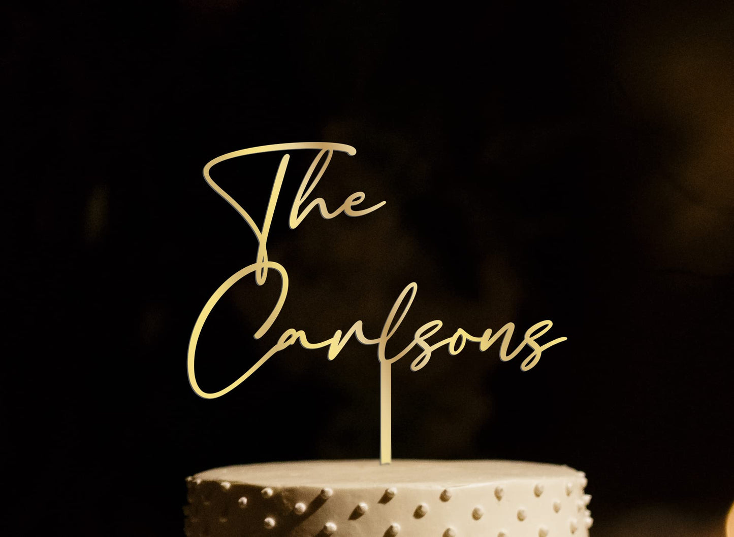 Personalized Rustic Mr&Mrs Cursive Cake topper, Custom Calligraphy wording Cake topper - WoodArtSupply