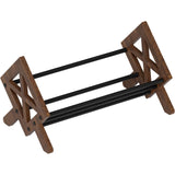 ART-GIFTREE Desktop Bookshelf Organizer, Wood Office Tabletop Book Storage Rack, Tilting Bookcase for Books/CDs/Magazine Display (Black) ART-GIFTREE