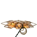 Kurt Adler 8.5-Inch Capiz Star Tree Topper with 10 Clear Lights and 1 Spare Bulb Kurt S. Adler