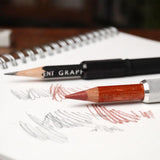 Derwent Pencil Extender Set, Silver and Black, for Pencils up to 8mm, (2300124) Derwent