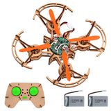 Diy Mini Wooden Drone RC Quadcopter Building Kits for Kids or Beginner,School Educational Science Kits Remote Control for Boys and Girls and Teens(Ages 5-7, 5-9, 8-12, 10+) gkfescc XYQ-2 gkfescc