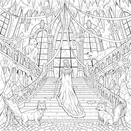Mythographic Color and Discover: Crystal Kingdom: An Artist’s Coloring Book of Prismatic Playgrounds WoodArtSupply