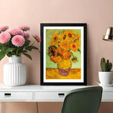 NIHO-JIUMA Diamond Painting Kits Van Gogh Sunflower, DIY 5D Full Drill Diamond Art Gift for Adult/Teen, Home Decoration (12x16 Inches/30x40cm) NIHO-JIUMA
