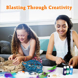 CHARTEKS 3D String Light Craft Kit with Paint for Kids, 3 Projects Pack String Art Kit with 60 LED Bulbs, Wind Chime, Arts and Crafts Set, Birthday Gifts for Girls and Boys Ages 8+ (Corn-Leaf String) CHARTEKS