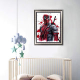 5D DIY Diamond Painting Kits, Full Drill Round Rhinestone Paint with Diamonds Cross Stitch Art HUANNY