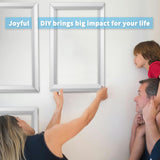 Art3d Pre-Cut Wall Molding Set of 6 pcs, Ready-to-Assemble Wainscoting Panels for Interior Wall Décor Living Room Bedroom Accent Wall - Installed with Glue, 3 Top 3 Bottom Art3d