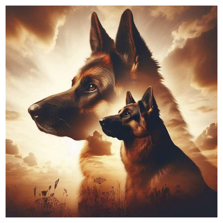 Kulvci Diamond Painting Kits for Adults Dog, Diamond Art Kits for Beginners, 5D DIY Full Drill Gem Craft for Home Decor Gift 12x12inch Kulvci