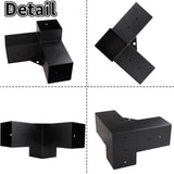 LANIAKEA 2PCS Pergola Brackets, 3-Way Right Angle Corner Bracket Pergola Kit with Screws, Pergola Hardware for 4x4 Inch(Actual: 3.5x3.5 Inch) Wood Beams LANIAKEA