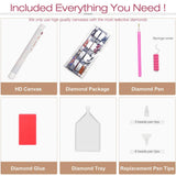 Sanjee Dog and Girl Diamond Art Kits for Adults, Diamond Painting Kits for Beginner, 5D DIY Round Full Drill Gem Art Crafts for Home Wall Decoration Gift, 12x12inch Sanjee