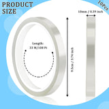 10 Rolls Heat Transfer Tape , High Temp Tape for Sublimation Transfer Tape for T-shirts, Coffee Cups, Heat Resistant Tape for Heat Press Tape Powder Coating, No Residue Transparent, 0.39-inch x 108 ft Mckanti