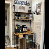 ZIOTHUM Wall Mount Desk, Ladder Desk, Shelf Desk, Industrial Desk, Wall Table, Computer Laptop Desk with Shelves, Industrial Bookcase Desk Wall Mount Floating Pipe Table with Storage (36x20x81) ZIOTHUM