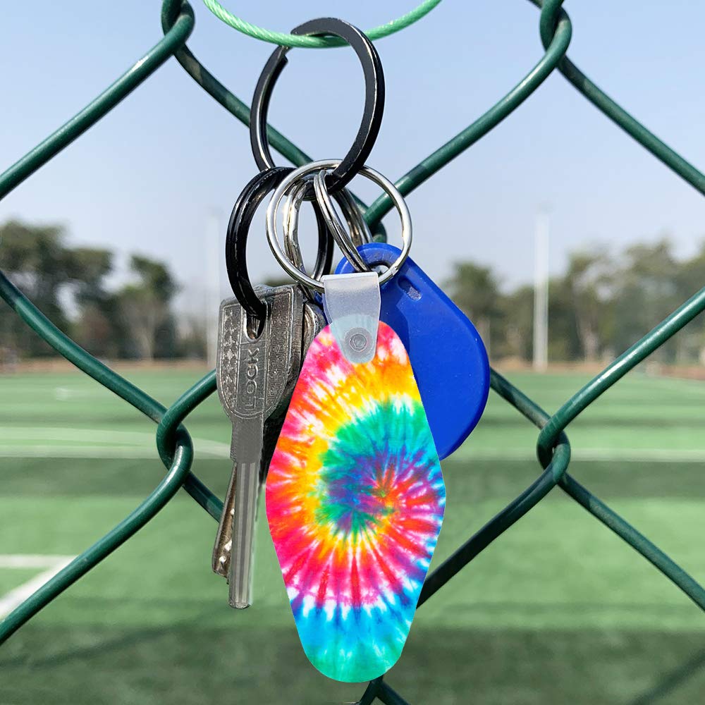 EFFIET 16pcs Motel Hotel Shape Sublimation Blank Keychains MDF Board Round Rhombus Vintage Ornaments Heat Transfer Keychains DIY Double-Sided Valentines Day Blank Ornaments EFFIET