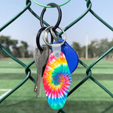 EFFIET 16pcs Motel Hotel Shape Sublimation Blank Keychains MDF Board Round Rhombus Vintage Ornaments Heat Transfer Keychains DIY Double-Sided Valentines Day Blank Ornaments EFFIET