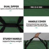 OurWarm Christmas Tree Storage Bag Extra Large Heavy Duty Storage Containers with Reinforced Handles Zipper for 7.5ft Artificial Tree, 50" x 15" x 20" 600D Oxford Xmas Holiday Tree Storage Bag, Green OurWarm