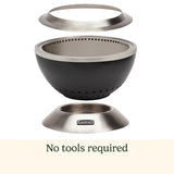 Cuisinart 24” Cleanburn Smokeless Fire Pit with Removable Ash Pan, Portable Outdoor Wood Burning Fireplace, Smoke Free Stainless Steel Outdoor Heater, Enhanced Airflow and Easy Cleanup with Ash Pan Cuisinart