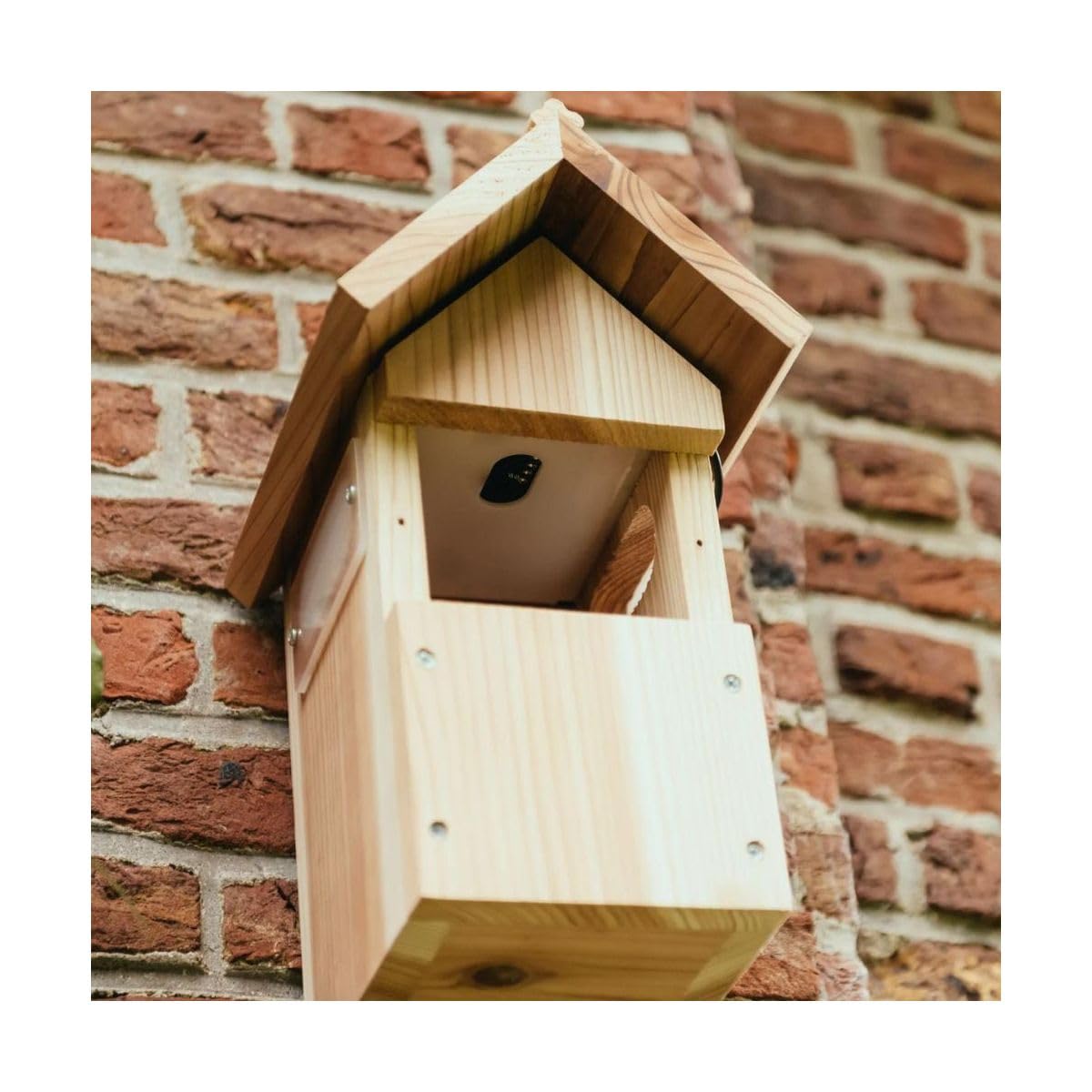 Smart Birdhouse with Camera - 1440p HD WiFi Outdoor Bird Box | Nesting Box for Robins, Wrens, Tree Swallows | Birdhouses Mount to Tree, Fence or House | Ideal Bluebird Houses for Outside - by NESTERA NESTERA