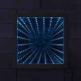 The Geeky Days Anonymous Guy Fawkes Mask 3D Stunning Optical Illusion Wood Frame V for Vendetta LED RGB Infinity Mirror Never Ending Tunnel Light The Geeky Days