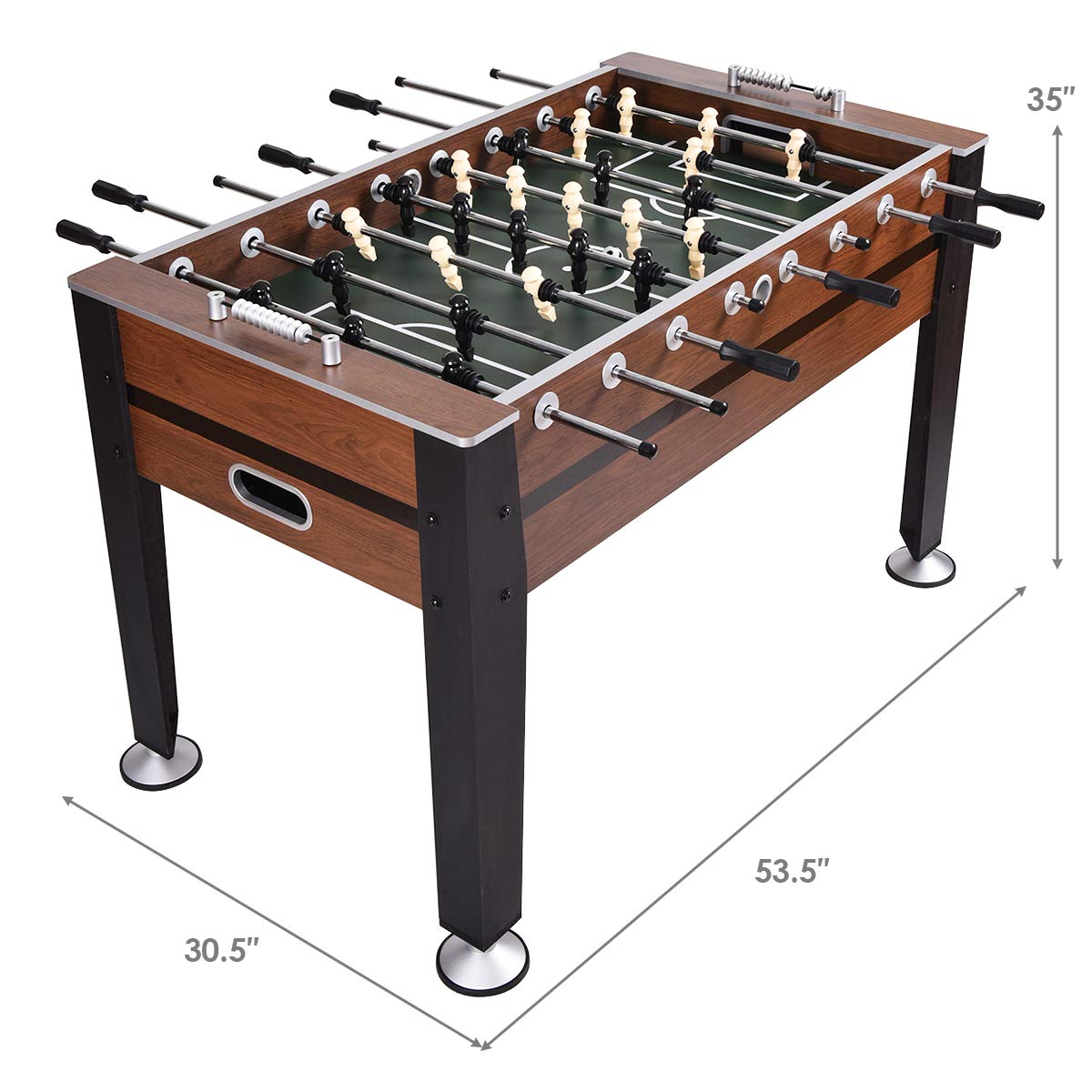 Goplus 54" Foosball Table, Soccer Game Table Competition Sized Football Arcade for Adults, Kids, Indoor Game Room Sport Goplus