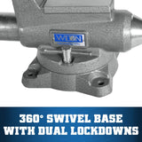 Wilton Mechanics Pro Bench Vise, 6-1/2" Jaw Width, 6" Jaw Opening, 4-3/8" Throat (Model 865M) Wilton