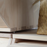 unununu Wooden Storage Small Toy Box with Lid,Stackable Solid Wood Organizer Chest,Entryway Storage Bin,Clothes Storage,Nightstand.for Bedroom,Playroom,Living Room.Side Flip-door,Top can Hold 300lbs unununu